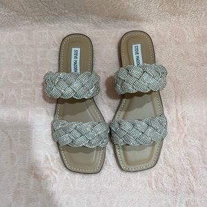 Steve Madden Braided Rhinestone Sandals